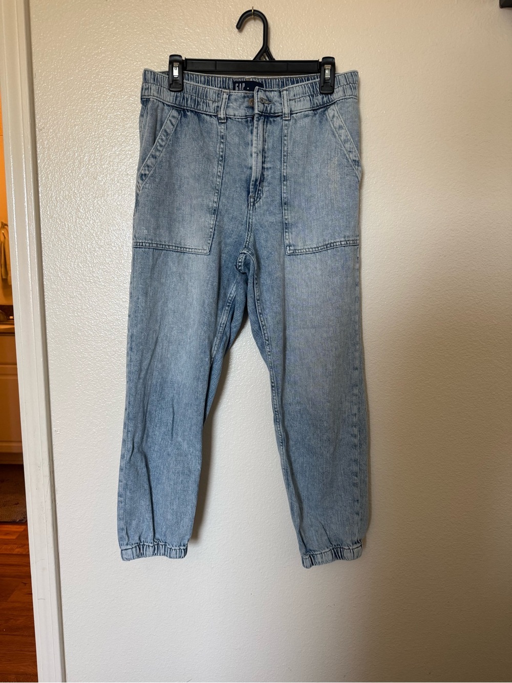 GAP Light Blue Women's Relaxed Denim Jogger Jeans